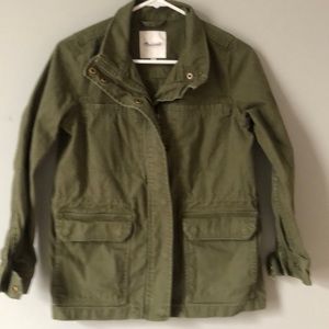 Madewell -New w/o tags green heavy cotton jacket - item is online on Madewell!